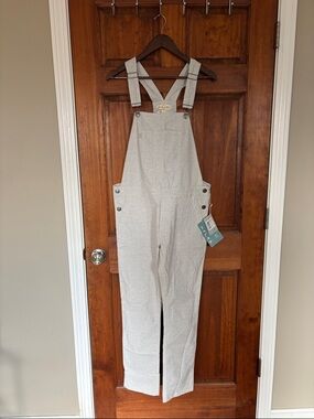 Purnell Crosshatch Stretch Overall Light Gray NWT